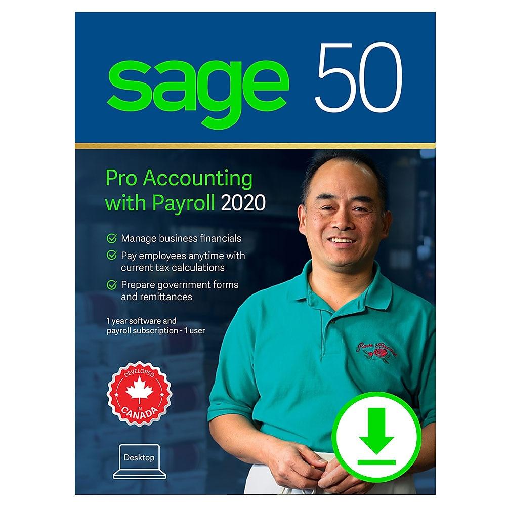 Sage 50 Pro with Payroll 2020 Retail Box